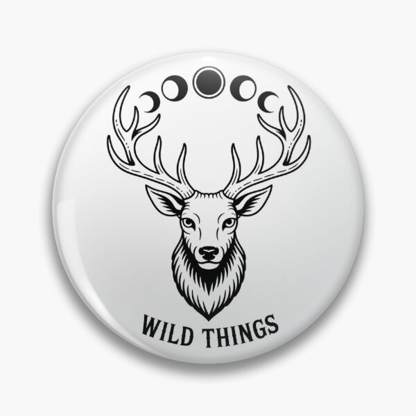 Item preview, Celestial Deer Moon Phases Wild Things Minimalist Black Art designed and sold by nova-bloom.