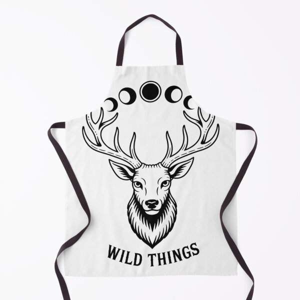 Item preview, Celestial Deer Moon Phases Wild Things Minimalist Black Art designed and sold by nova-bloom.