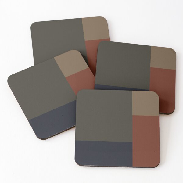 Item preview, Terracotta Brown Blue and Beige Color mix designed and sold by ZedColors.