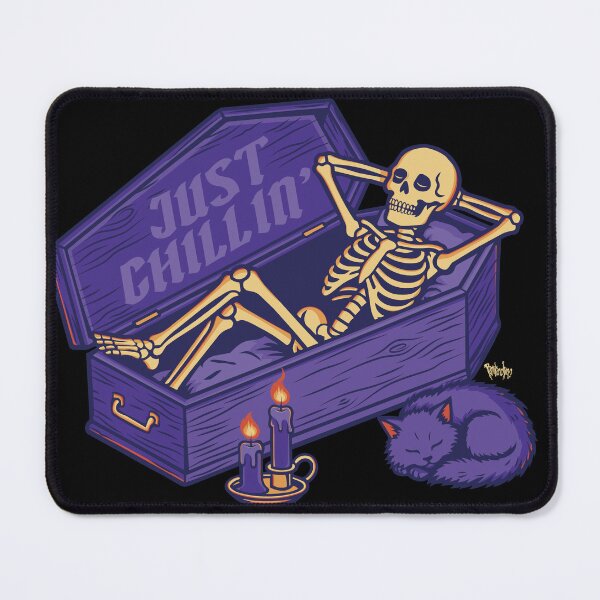 Item preview, Just Chillin' Skeleton Coffin designed and sold by pumpkinchino.