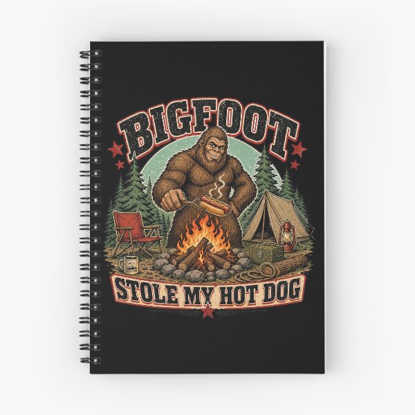 Item preview, Bigfoot Stole My Hot Dog - Funny Camping Humor designed and sold by Graphic Vibe Designs.