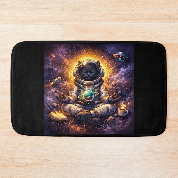 Item preview, Cosmic Cat Meditation – Astronaut Cat in Space designed and sold by Kicor.
