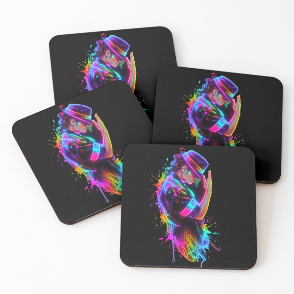Item preview, Neon Pop Dance Retro Music Art Sticker designed and sold by ExploreAura Studio.