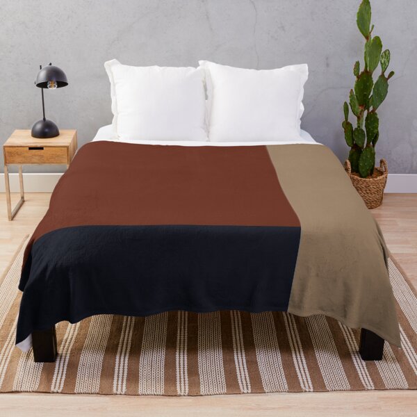 Item preview, Terracotta Brown Blue and Beige Color mix designed and sold by ZedColors.