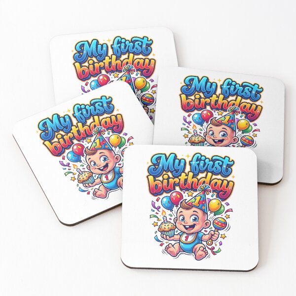 Item preview, My First Birthday Baby Party Cartoon designed and sold by castillomiami.