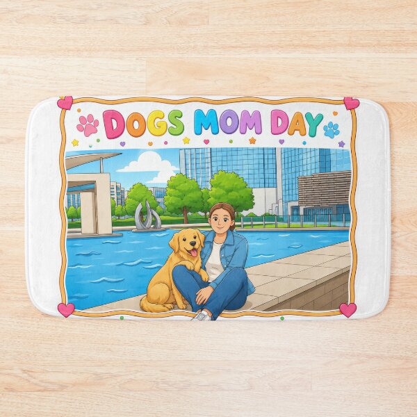 Item preview, Dog Mom Day – Golden Retriever City Park Stroll designed and sold by kdhill.