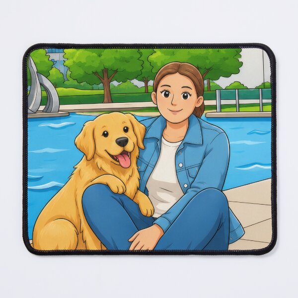 Item preview, Dog Mom Day – Golden Retriever City Park Stroll designed and sold by kdhill.