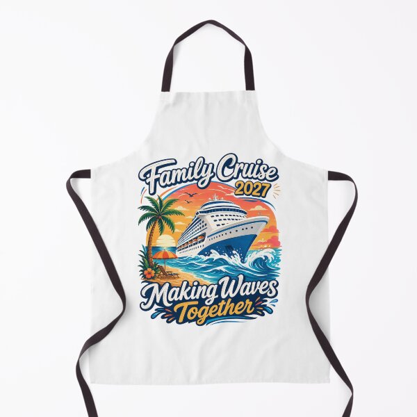 Item preview, Family Cruise Making Waves Together Retro Beach 2027 designed and sold by ElcastDesigns.