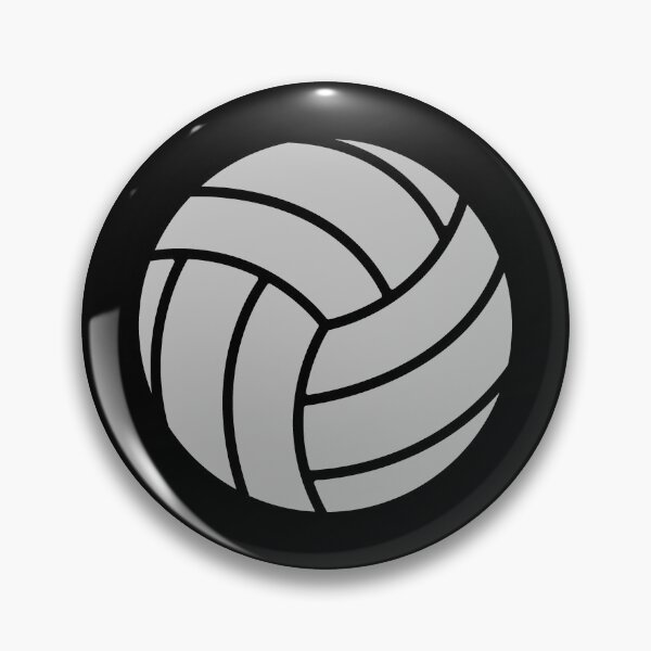 Item preview, Minimalist Silver Volleyball Sports Shape Graphic designed and sold by pattern-archive.