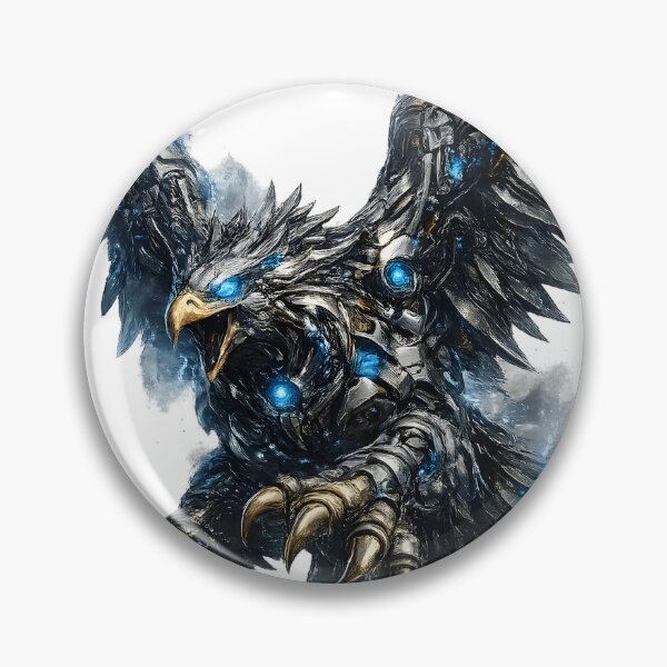 Item preview, Steel Eagle V5 Elite | Cybernetic Mechanical Eagle | Futuristic Robot Bird | Industrial Metal Art designed and sold by SteelCoat Studio.