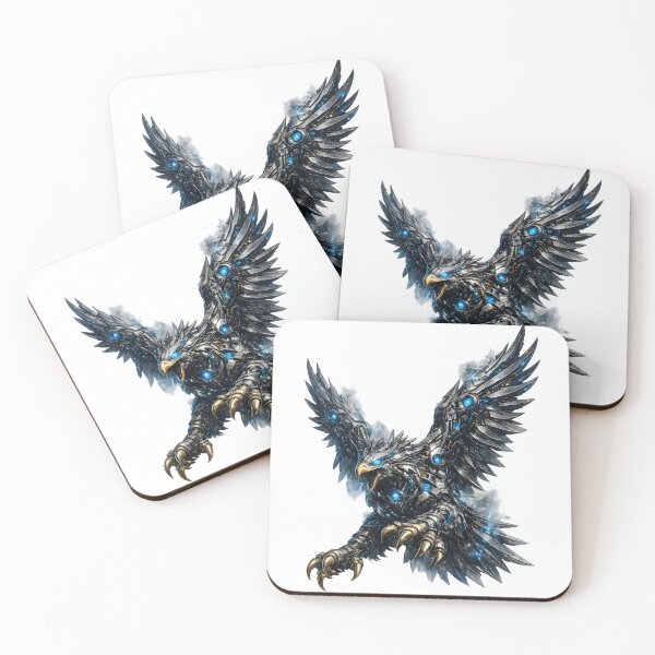 Item preview, Steel Eagle V5 Elite | Cybernetic Mechanical Eagle | Futuristic Robot Bird | Industrial Metal Art designed and sold by SteelCoat Studio.