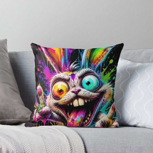 Item preview, Psychedelic Crazy Bunny Splash Art designed and sold by Gold&pixels.