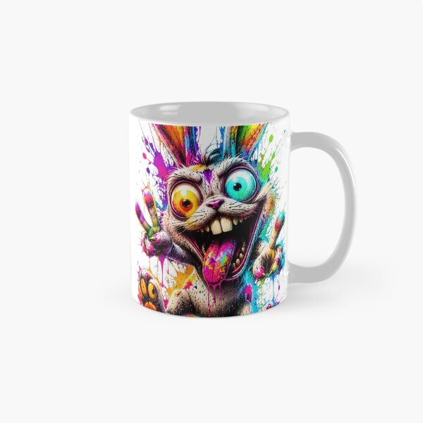 Item preview, Psychedelic Crazy Bunny Splash Art designed and sold by Gold&pixels.