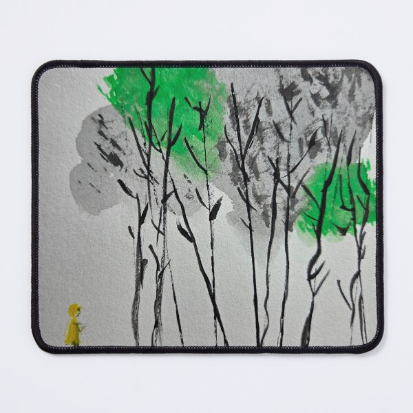 Item preview, Girl in a Yellow Cape in the Woods designed and sold by mbavaresco.
