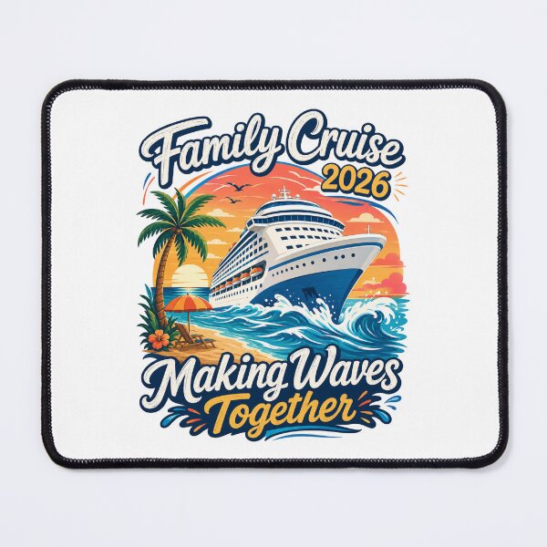 Item preview, Family Cruise Making Waves Together Retro Beach 2026 designed and sold by ElcastDesigns.