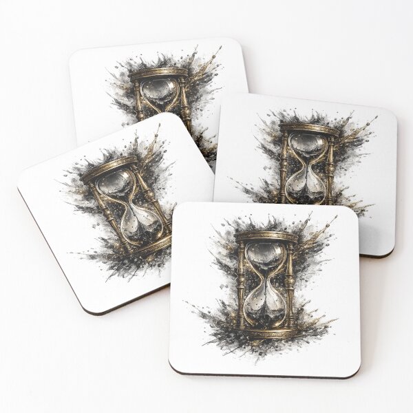 Item preview, Ink Hourglass | Antique Gold Flow of Time designed and sold by rigelcreation.