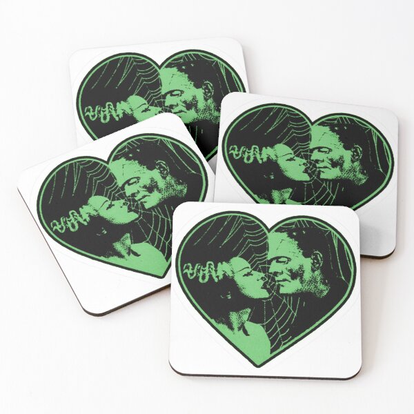 Item preview, Retro Monster Couple in Green Heart designed and sold by Claudia Villota.