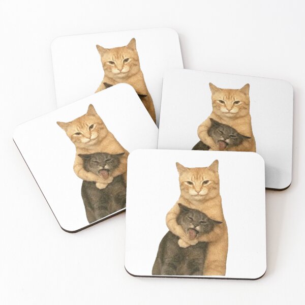 Item preview, Funny Hugging Cats Meme designed and sold by Gbriel3.
