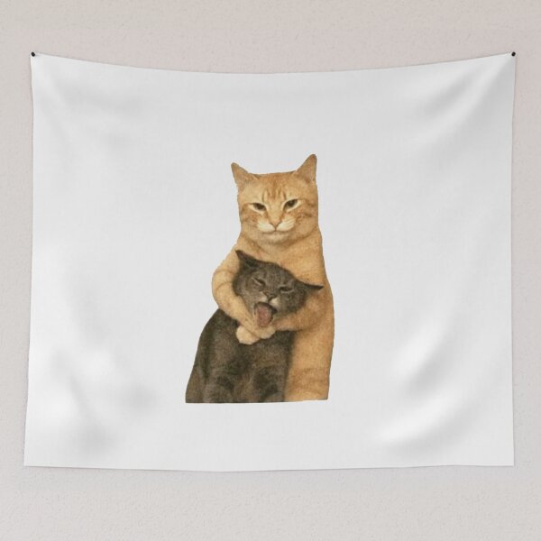 Item preview, Funny Hugging Cats Meme designed and sold by Gbriel3.