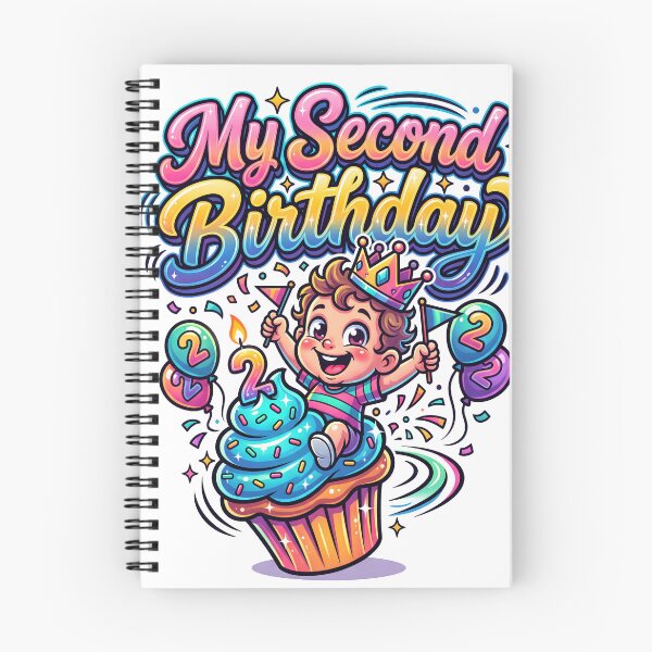 Item preview, My Second Birthday Cute Party Cartoon designed and sold by castillomiami.