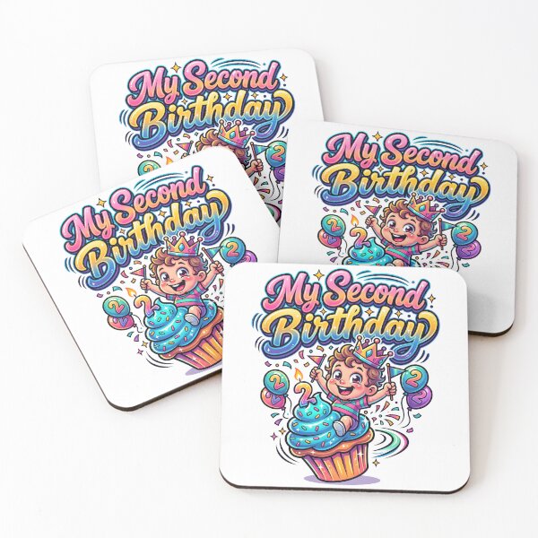 Item preview, My Second Birthday Cute Party Cartoon designed and sold by castillomiami.