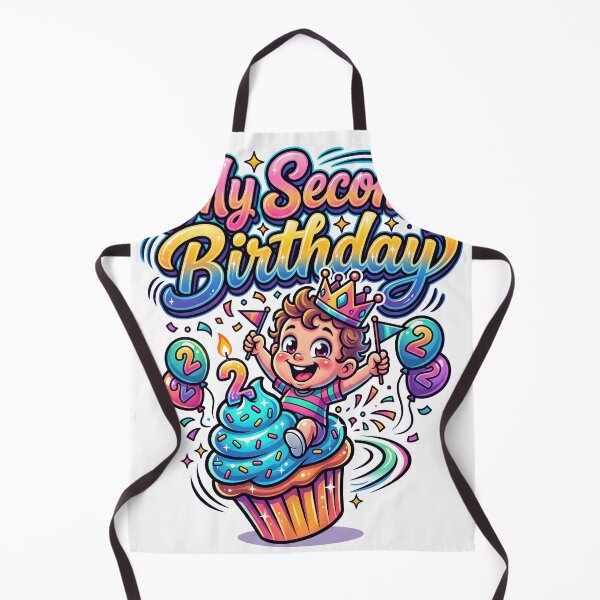 Item preview, My Second Birthday Cute Party Cartoon designed and sold by castillomiami.