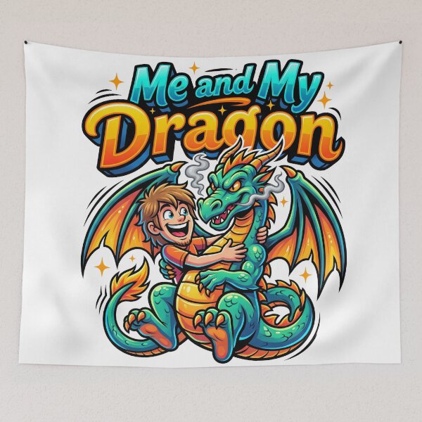 Item preview, Me and My Dragon Cartoon Adventure designed and sold by castillomiami.