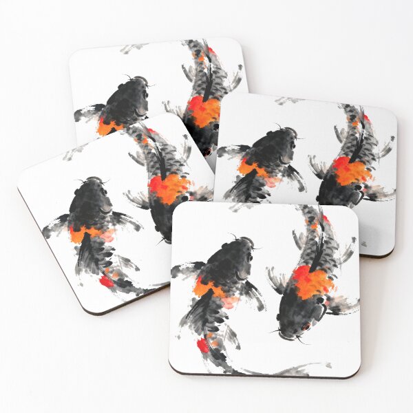 Item preview, Koi Fish Brush Art designed and sold by Design Atlas.