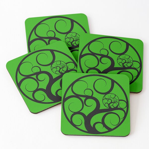 Item preview, Vine Circle in Green designed and sold by Grateful-Fool.