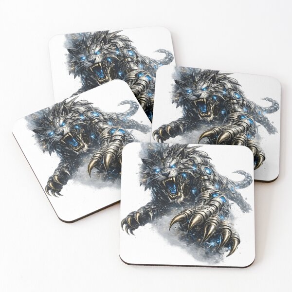 Item preview, Steel Tiger V5 Elite | Cybernetic Mechanical Tiger | Futuristic Robot Tiger | Industrial Metal Predator designed and sold by SteelCoat Studio.