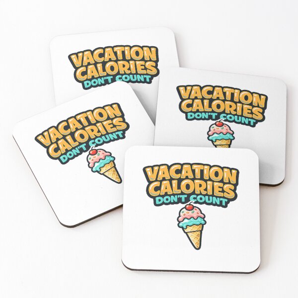 Item preview, Vacation Calories Don't Count Ice Cream Design designed and sold by EastEndTownie.