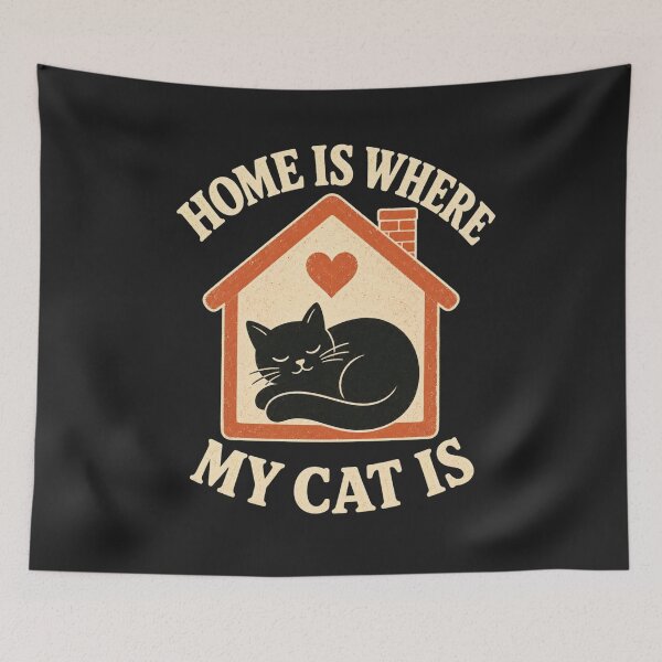Item preview, Home is Where My Cat is designed and sold by BeeDazzzled.