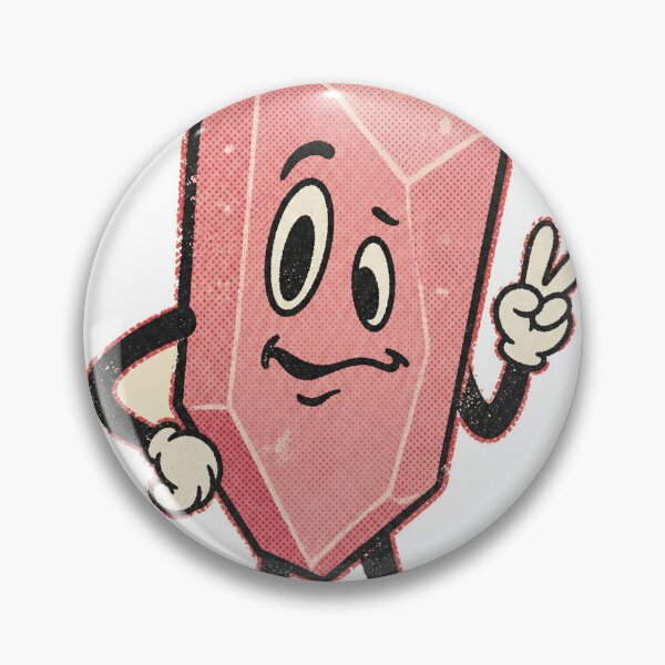 Item preview, Rose Quartz Rambler | Vintage Rose Quartz Crystal Mascot designed and sold by Spenceless Designz.