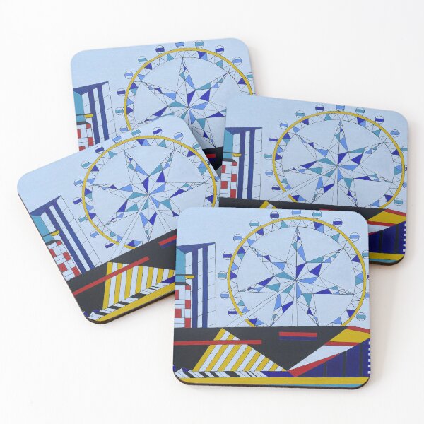 Item preview, Melbourne Star Wheel -Mondrian Style designed and sold by Del creates.