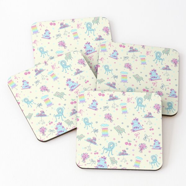 Item preview, Cafe Treats Blue on Cream designed and sold by lisanganart.