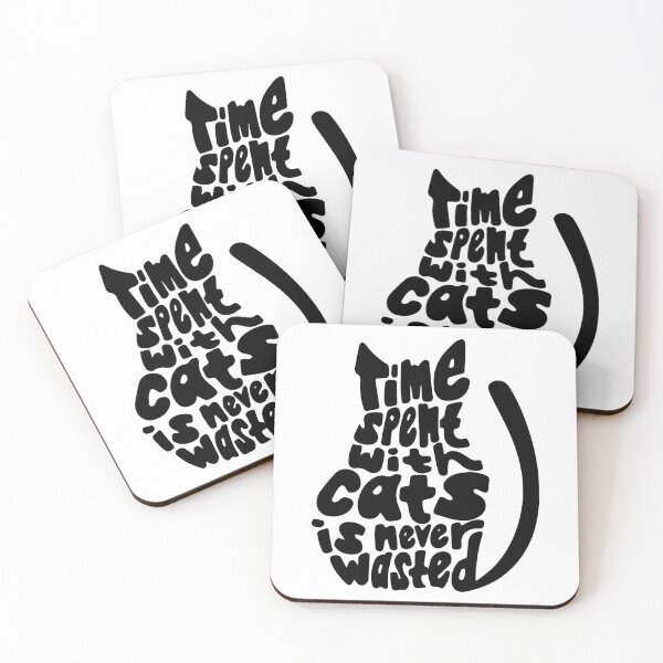 Item preview, Time Spent With Cats Is Never Wasted - Cat Lovers designed and sold by DGMaxShop.