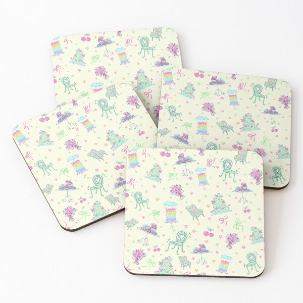 Item preview, Cafe Treats Green on Cream designed and sold by lisanganart.