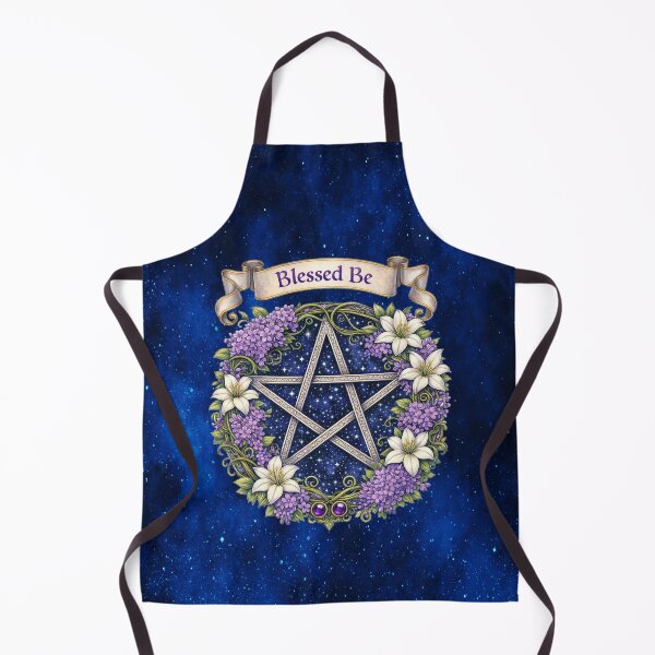 Item preview, Blessed Be Floral Pentacle Wreath designed and sold by MysticOzzy.