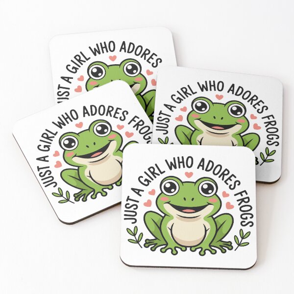 Item preview, Cute Frog Art - Just A Girl Who Adores Frogs designed and sold by PunnnIntended.
