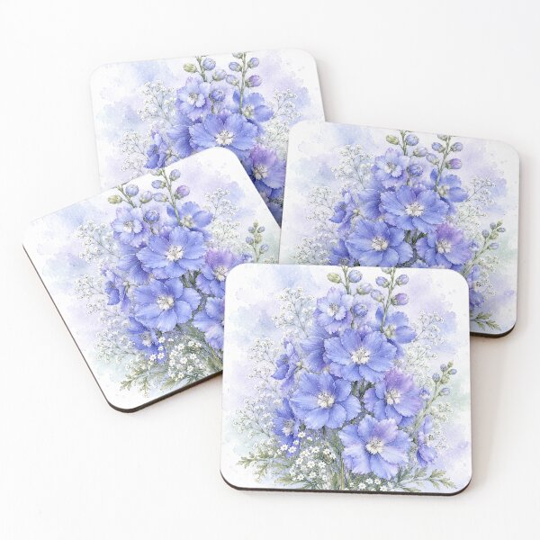 Item preview, July Delphinium Art designed and sold by tmoca.