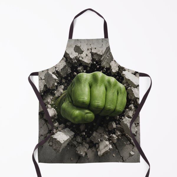 Item preview, Green Monster Fist Smashing Through Concrete Wall designed and sold by MKDSN.