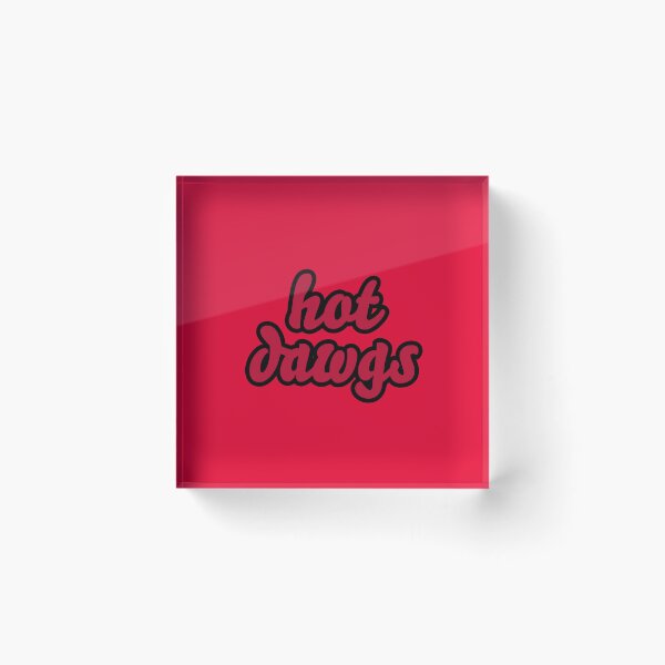 Item preview, Hot Dawgs cute retro text designed and sold by titanic415.