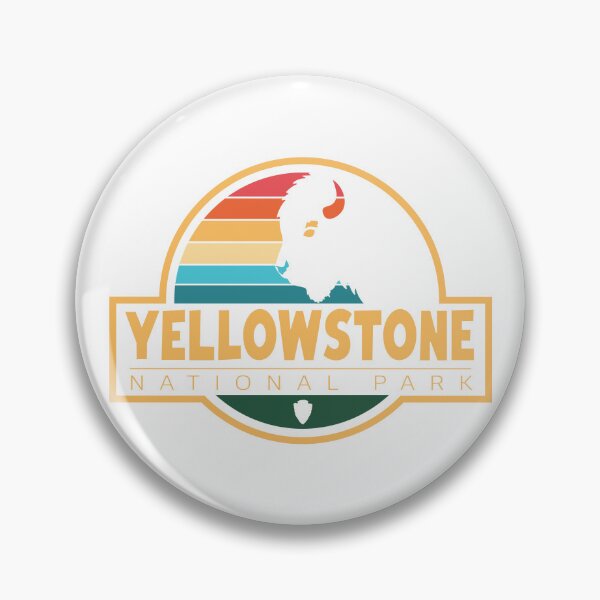 Item preview, Yellowstone National Park | Retro Buffalo Sunset Travel Design designed and sold by Navigation Art & Design.