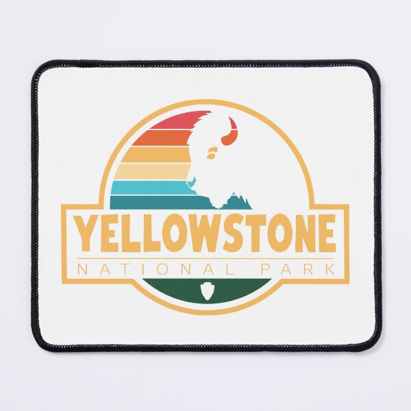 Item preview, Yellowstone National Park | Retro Buffalo Sunset Travel Design designed and sold by Navigation Art & Design.