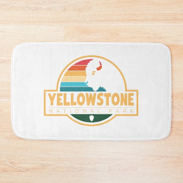 Item preview, Yellowstone National Park | Retro Buffalo Sunset Travel Design designed and sold by Navigation Art & Design.