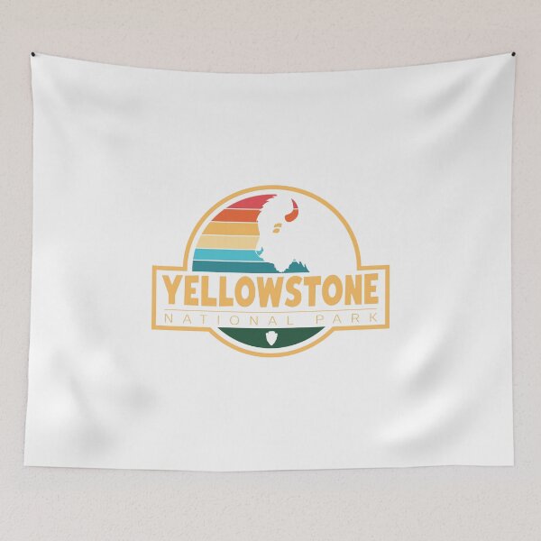 Item preview, Yellowstone National Park | Retro Buffalo Sunset Travel Design designed and sold by Navigation Art & Design.