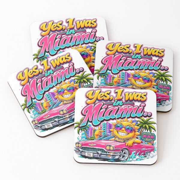Item preview, Yes I Was in Miami Retro Beach Design designed and sold by castillomiami.