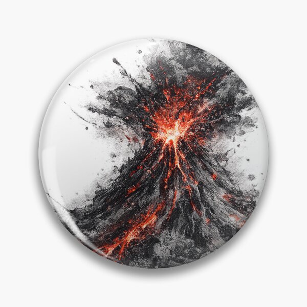 Item preview, Ink Volcano | Lava Red Eruption designed and sold by rigelcreation.