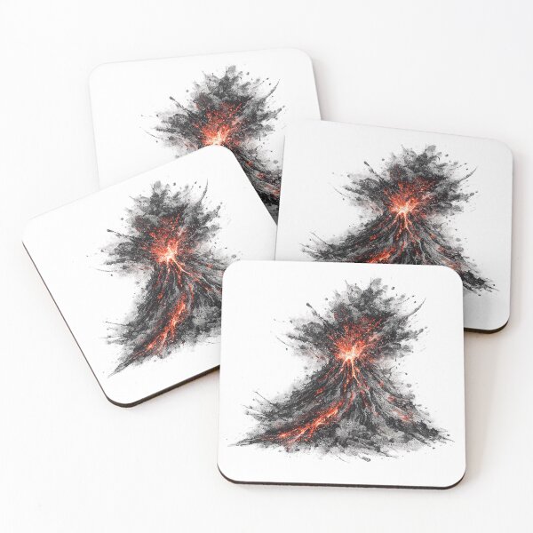 Item preview, Ink Volcano | Lava Red Eruption designed and sold by rigelcreation.