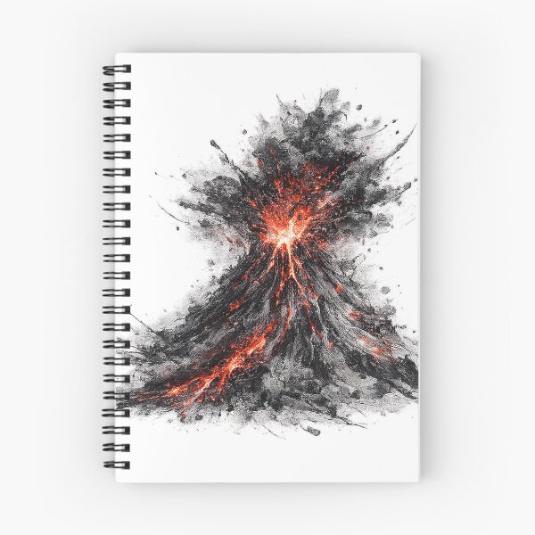 Item preview, Ink Volcano | Lava Red Eruption designed and sold by rigelcreation.